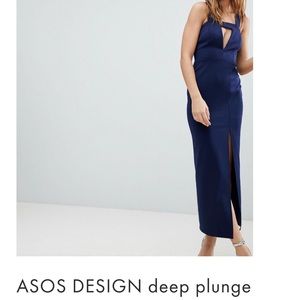 Navy blue ASOS size 0 dress